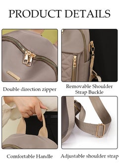DUNISO 2 in 1 Women's Backpack Fashionable Travel Backpack For Women Large Capacity School Backpack Shoulder Bag with Detachable Shoulder Strap For College Girls Students  - Image 3