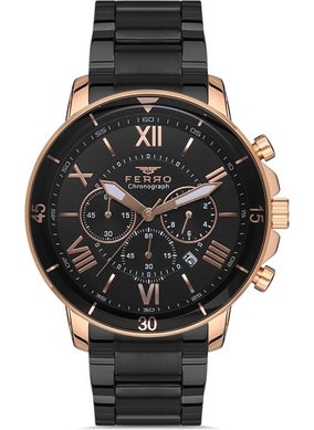 FERRO FM31243A-R 46 mm Black Men's Wristwatch  - Image 1