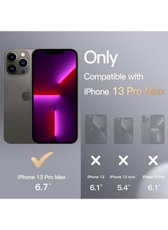 Case Up Compatible with iPhone 13 Pro Max 6.7 Inch Case, Premium Liquid Silicone [Camera Protection] [Soft Anti-Scratch Microfiber Lining] Shockproof Protective Slim Phone Cover for iPhone 13 Pro Max, Black  - Image 2