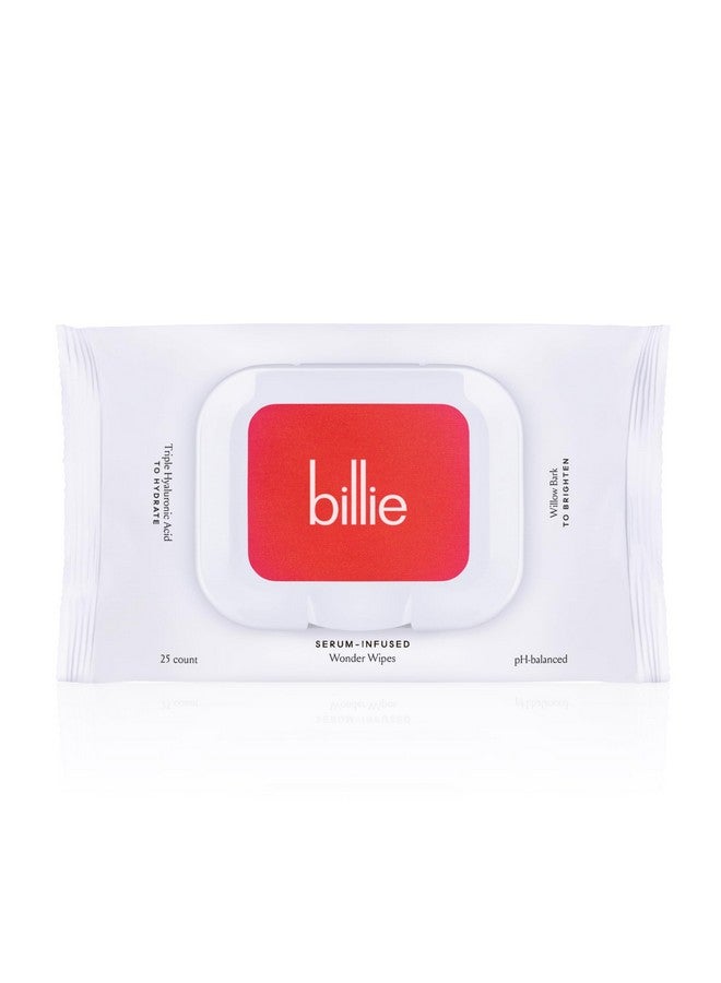 Billie Illie Wonder Wipes Makeupremoving Face Wipes With Hyaluronic Acid And Witch Hazel 25 Count  - Image 1