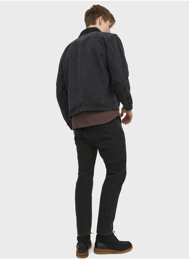 JACK & JONES Jjichris Jjorignial Slim Fit Rinse Wash Jeans  - Image 2