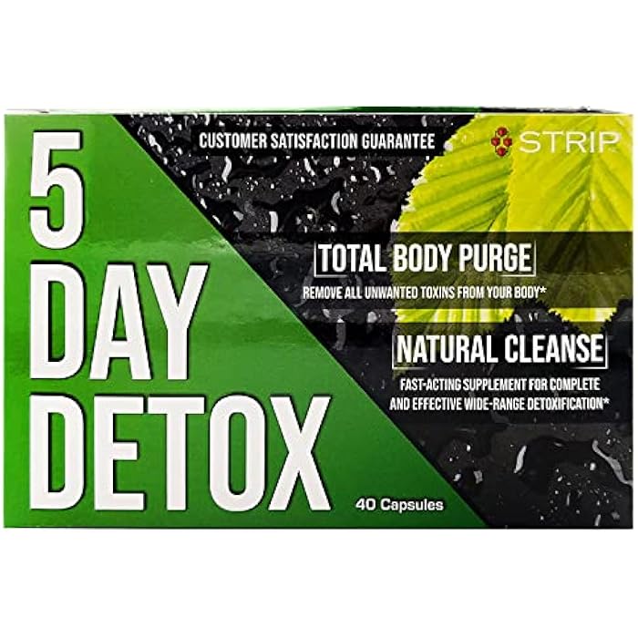 wellgenix Strip 5 Day Detox Cleanse - Complete Body Cleanse | Remove Toxins & Unwanted Impurities - Natural, Healthy Cleansing Support for Liver, Urinary Tract, Kidney, Digestive System - 40 Capsules - Image 1
