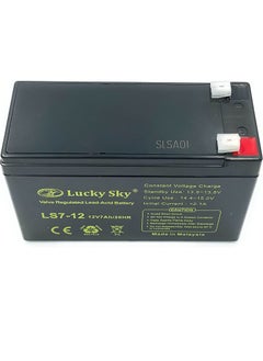 Lucky Sky Battery 12V 7Ah High-Performance Rechargeable Sealed Lead Acid Battery is a reliable and long-lasting power source for a wide range of applications.  - Image 1