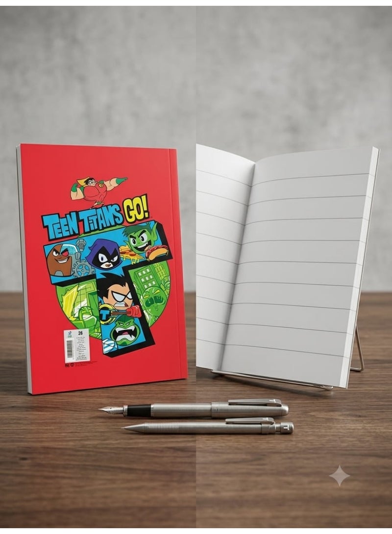 Pack of 20 notebooks (9-line, 28 sheets, 16x22.5 cm); features a cover with cartoon graphics, white paper, a sturdy cover, and assorted designs. - Image 4