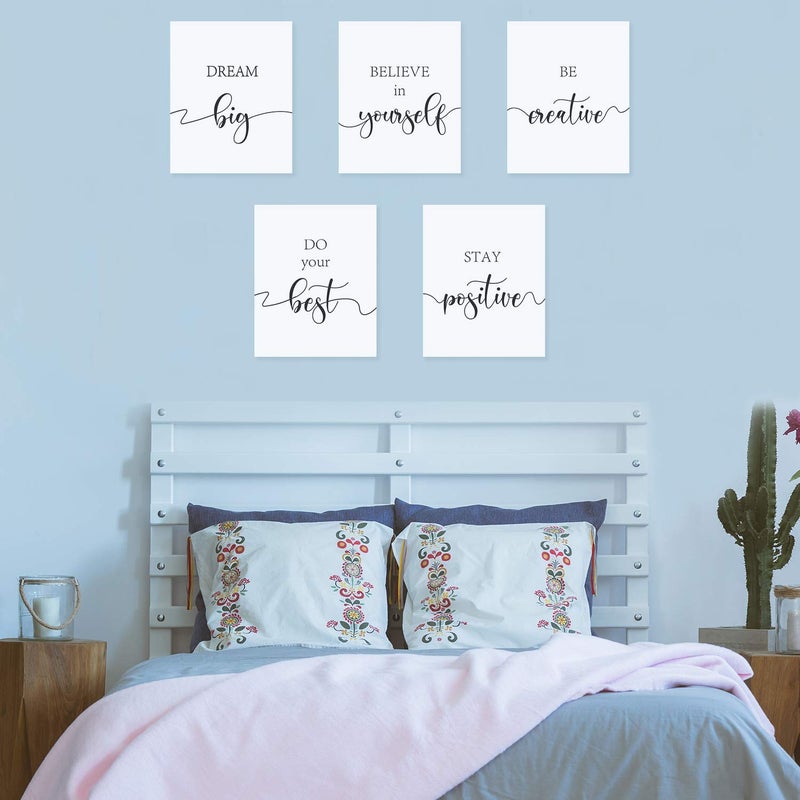 Outus 9 Pieces Spiritual Inspirational Wall Decals Motivational Wall Stickers Positive Quotes Sayings Phrases Wall Art Decorations for Library Home School Office, 8 x 10 Inches - Image 5