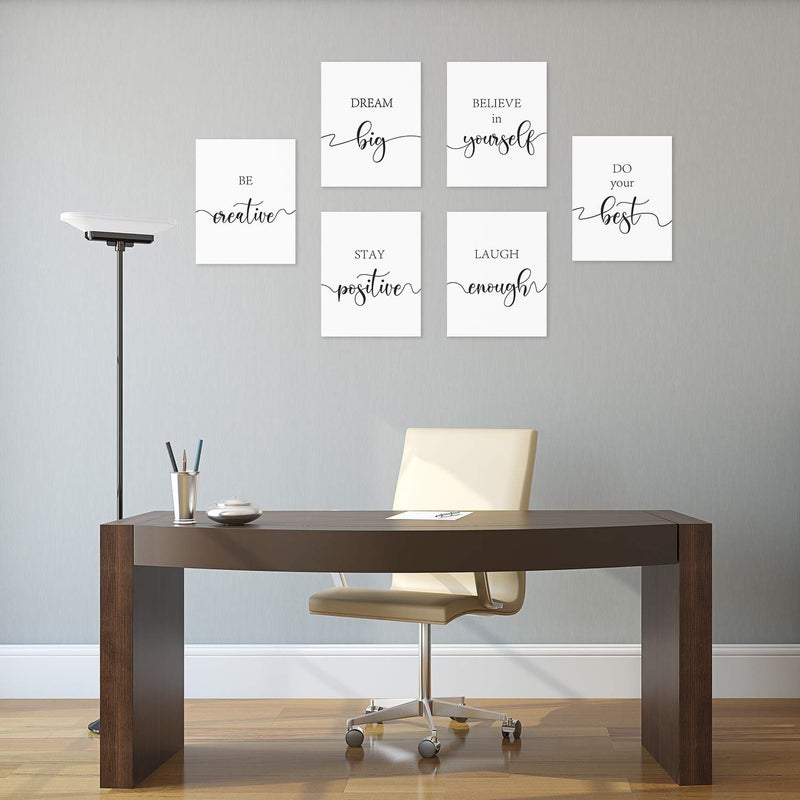 Outus 9 Pieces Spiritual Inspirational Wall Decals Motivational Wall Stickers Positive Quotes Sayings Phrases Wall Art Decorations for Library Home School Office, 8 x 10 Inches - Image 4