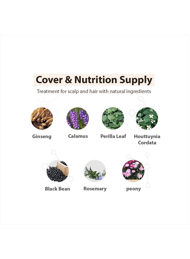 Dashu وسادة شعر يومية مضادة لتساقط الشعر باللون الأسود الطبيعي 0.56 أونصة – شعر كثيف وممتلئ المظهر، آمن من العرق والمطر - Image 5