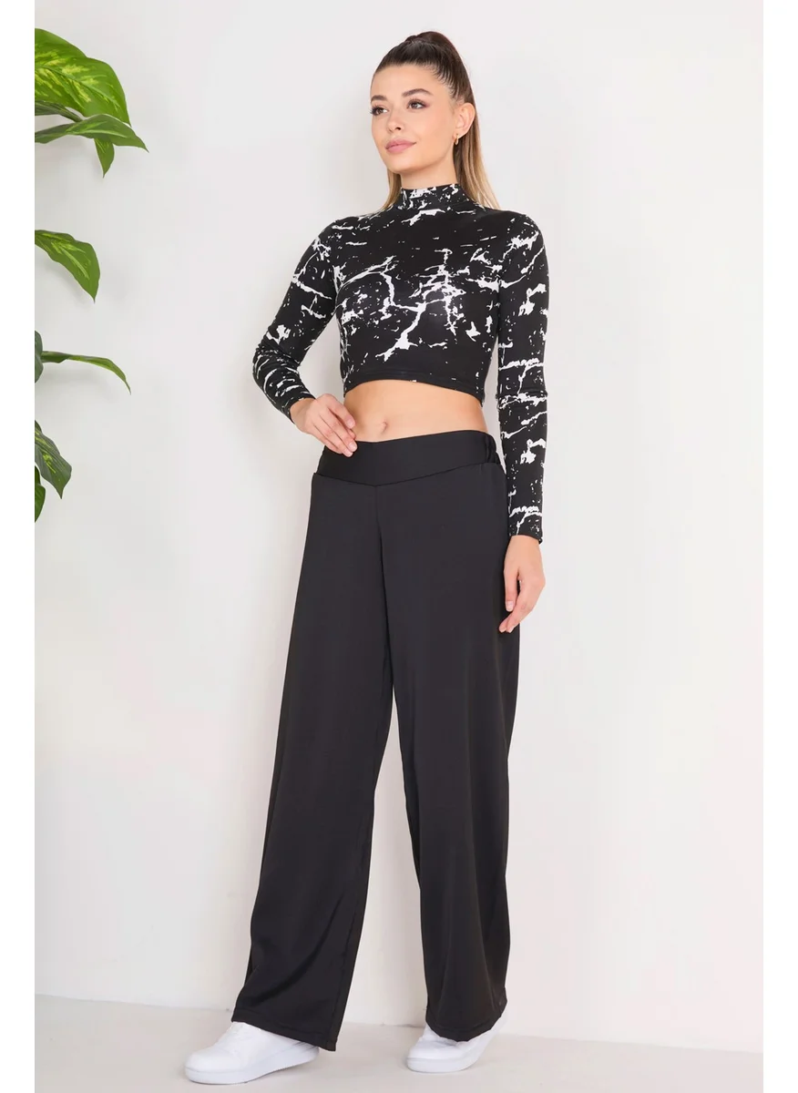 Tofisa 23145-BLACK Trousers