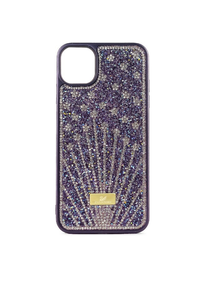 Case For iPhone 13/14 Case Glitter Sparkle Diamond Crystal Bling Case with Bling Ultra Thin Lightweight Full Body Shockproof Anti-Scratch Protective Cover (Purple) 