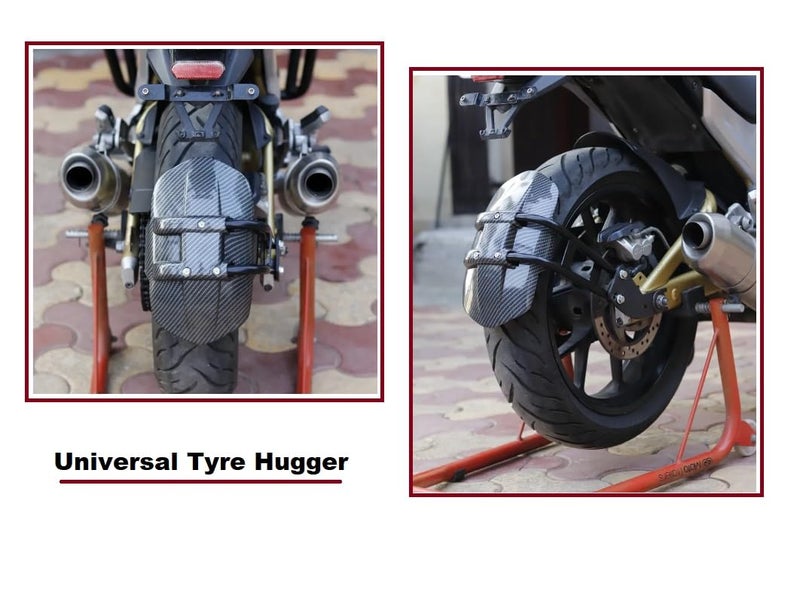 Aowbikes Carbon Fiber tyre Hugger Motorcycle Rear Mudguard Splash Guard for All Bikes - Image 4