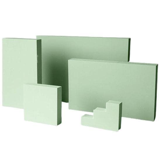 Royalkart Photography Background Props, Geometric Cube Photo Props Set - Posing Display Solution for Perfume, Makeup Tools, Jewellery 5Pcs (Green) - Image 2