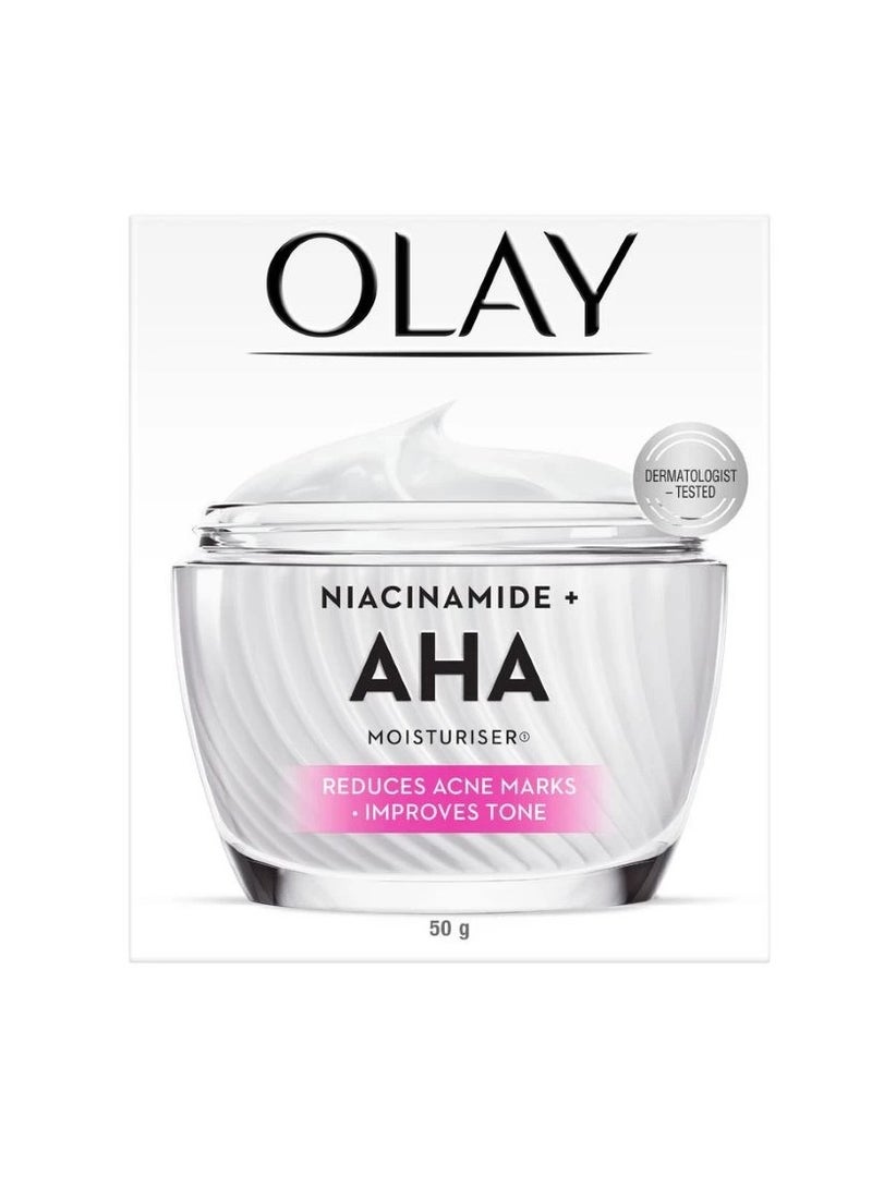 Olay Luminous Niacinamide + AHA Face Cream Moisturizer 50g (Reduce Acne Marks, Skin Care) - Image 3