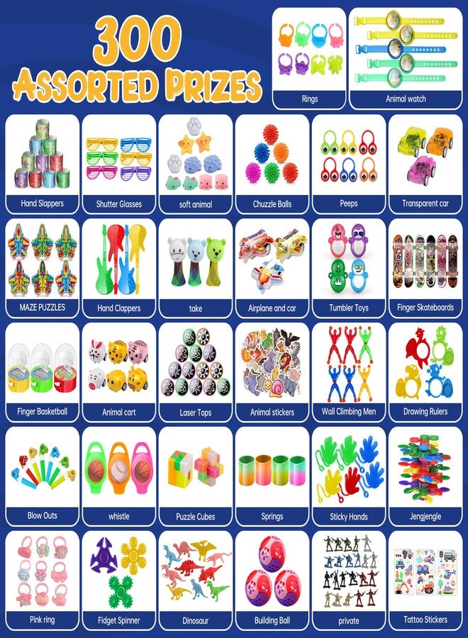 nicknack 300pcs Pinata Stuffers for Kids Party Favors 4-8, Pinata Fillers for Classroom Rewards Treasure Chest for Prize Box Toys for Kids Classroom - Image 2