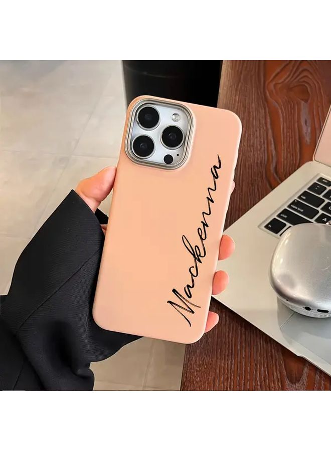Personalized Navy Blue Initial Name Phone Case for iPhone 17 Pro Max - Image 3