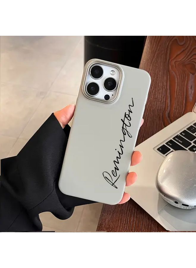 Personalized Navy Blue Initial Name Phone Case for iPhone 17 Pro Max - Image 5