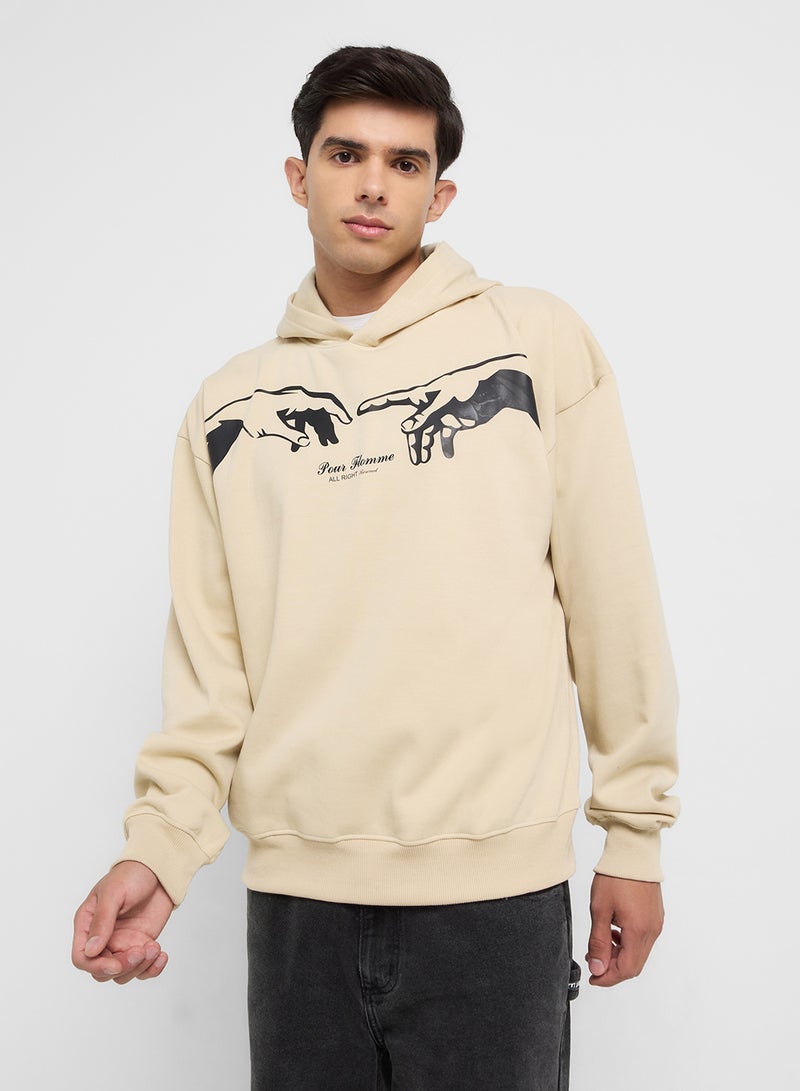 Seventy Five Oversized Basic Graphic Hoodie  - Image 1