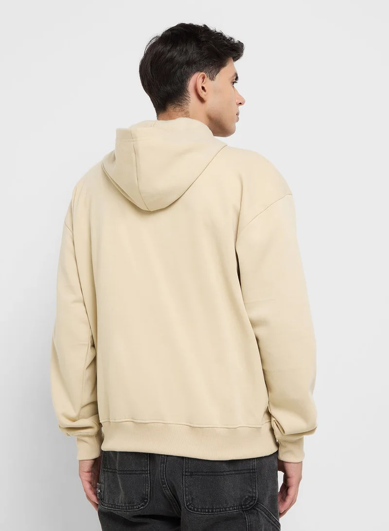 Seventy Five Oversized Basic Graphic Hoodie