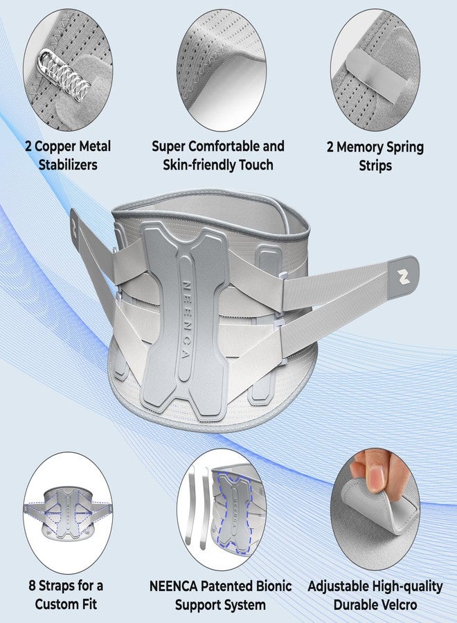 NEENCA Back Brace for Lower Back Pain Relief with Bionic Support System, Lumbar Support Belt for Women&Men with Lumbar Pad, Soft Breathable 3D Knit Fabric for Herniated Disc, Sciatica, Scoliosis... - Image 2