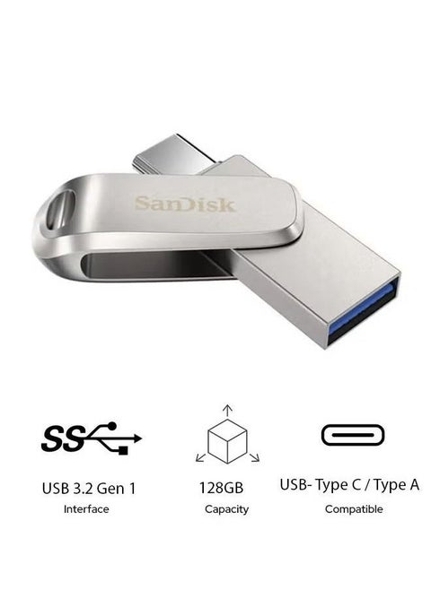 128GB Ultra Dual Drive Luxe USB Type-C 128 GB
