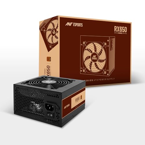 Ant Esports RX650 650 Watt 80 Plus Bronze Certified Power Supply/PSU for PC with Smooth & Silent 120mm Fan - Image 1