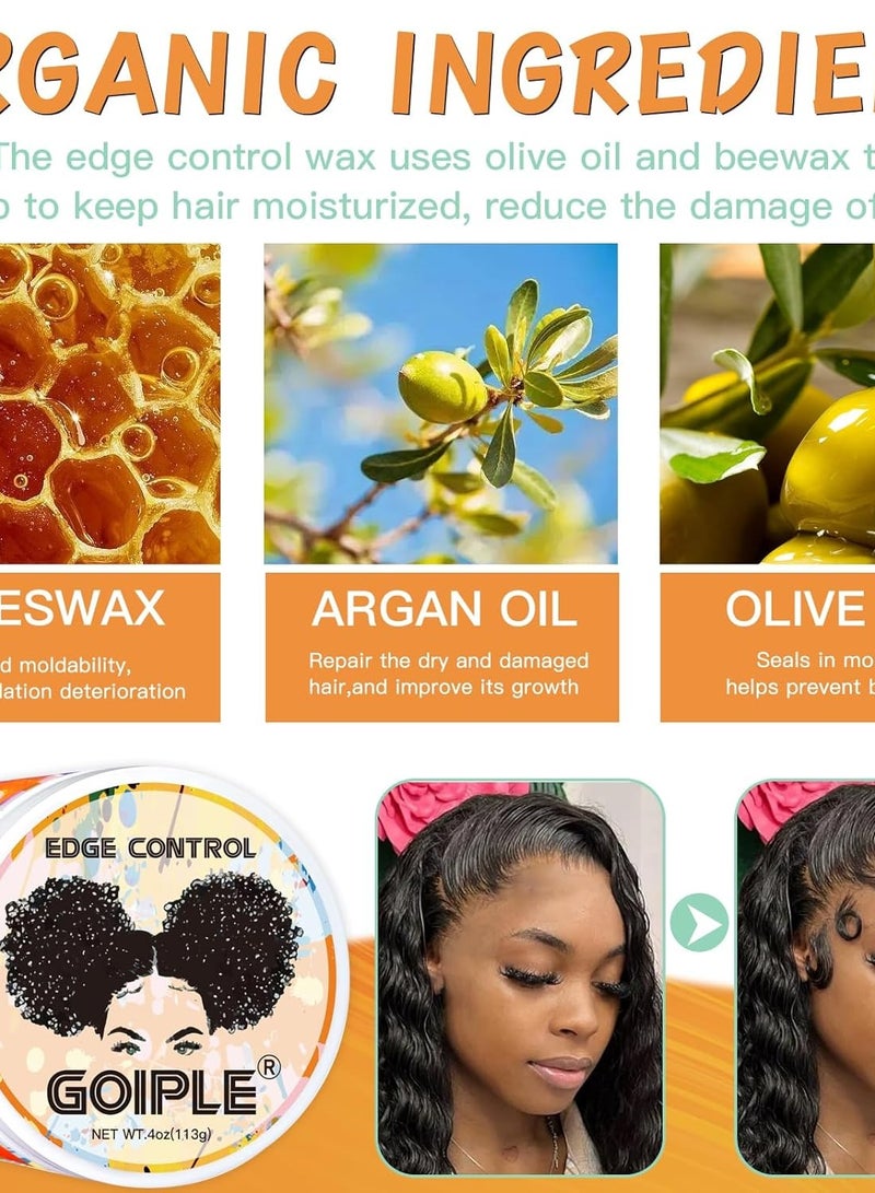 Goiple Natural 10 in 1 Chebe Oil Moisturizer for Hair Growth, Scalp, and All Hair Types, with African Chebe Powder and Edge Control Wax for Women Strong Hold - Image 2