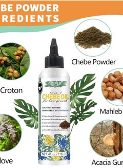 Goiple Natural 10 in 1 Chebe Oil Moisturizer for Hair Growth, Scalp, and All Hair Types, with African Chebe Powder and Edge Control Wax for Women Strong Hold  - Image 5