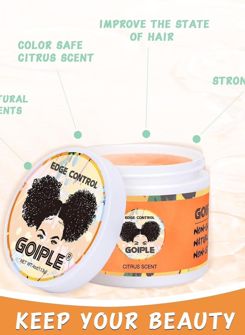 Goiple Natural 10 in 1 Chebe Oil Moisturizer for Hair Growth, Scalp, and All Hair Types, with African Chebe Powder and Edge Control Wax for Women Strong Hold - Image 3