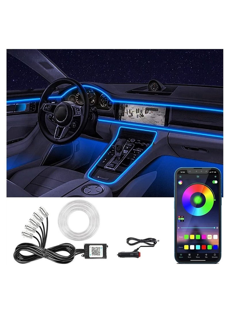 Y&D Car Led Strip Lights, 16 Million Colors Rgb Interior with Music Mode, App Control and Timer Setting Ambient Lighting Kit, Scenes Optiongs Color Diy Fits All Cars  - Image 2