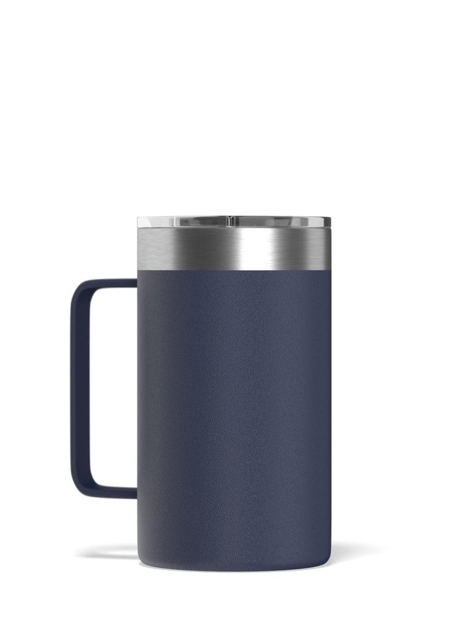 Hydrapeak 14oz Insulated Travel Mug with Splash Proof Lid, Stainless Steel Double Walled Coffee Mug, Navy - Image 2