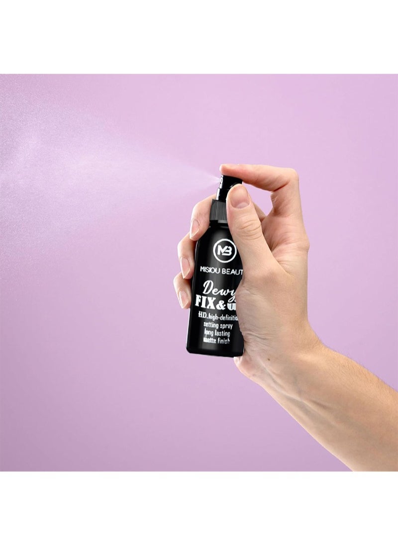 Misiou Beauty - Makeup Setting Spray,HD High Definition Setting Spray,Long-Lasting Water and Sweat Proof Control Oil,Non-Fading,Matte, Lightweight,Moisturising, Hydrating And Refreshing Makeup Setting Spray,Fine Mist - Image 1