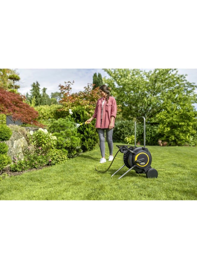 KARCHER مجموعة عربة خرطوم Ht 4.20 مع خرطوم 20م 1/2" وملحقات، تصميم مستقر، تخزين مدمج - Image 3