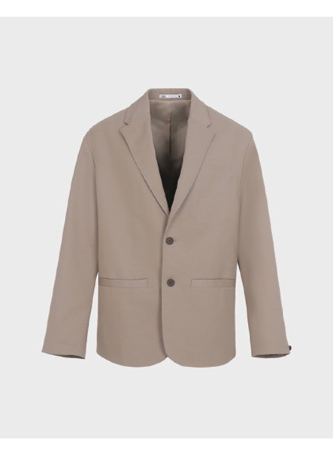 Zara جاكيت بدلة سليم فيت بأكمام طويلة للرجال بتصميم عصري فاخر - Image 1