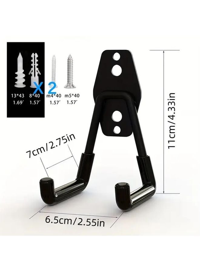 Orange Heavy Duty Garage Wall Hook Set 3 Hooks 3 Accessories Space Saving Organizer - Image 5