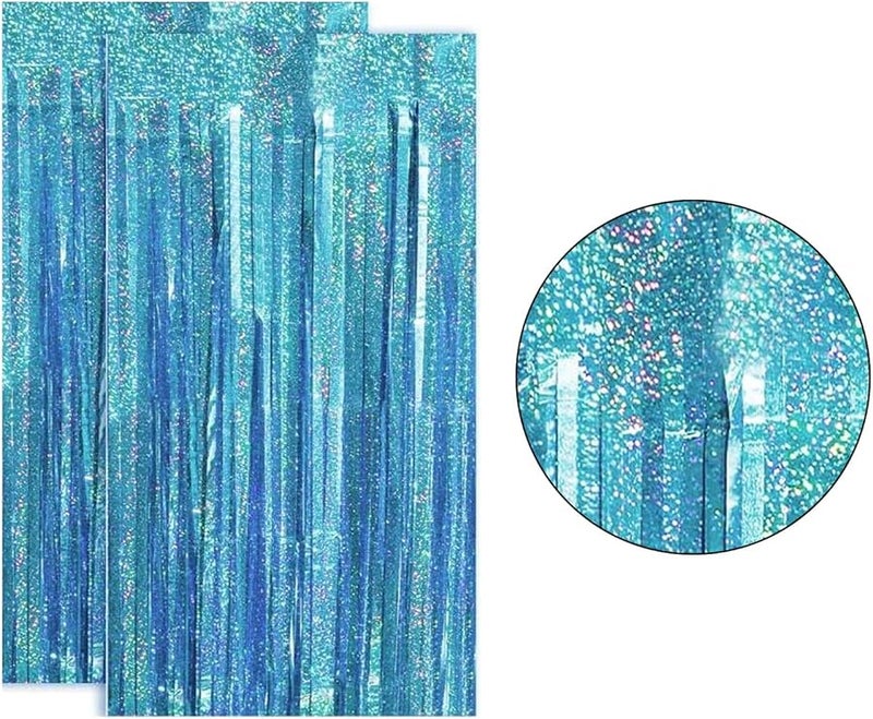 Metallic Tinsel Fringe Curtain Streamers For Party Decoration Color B - Image 5