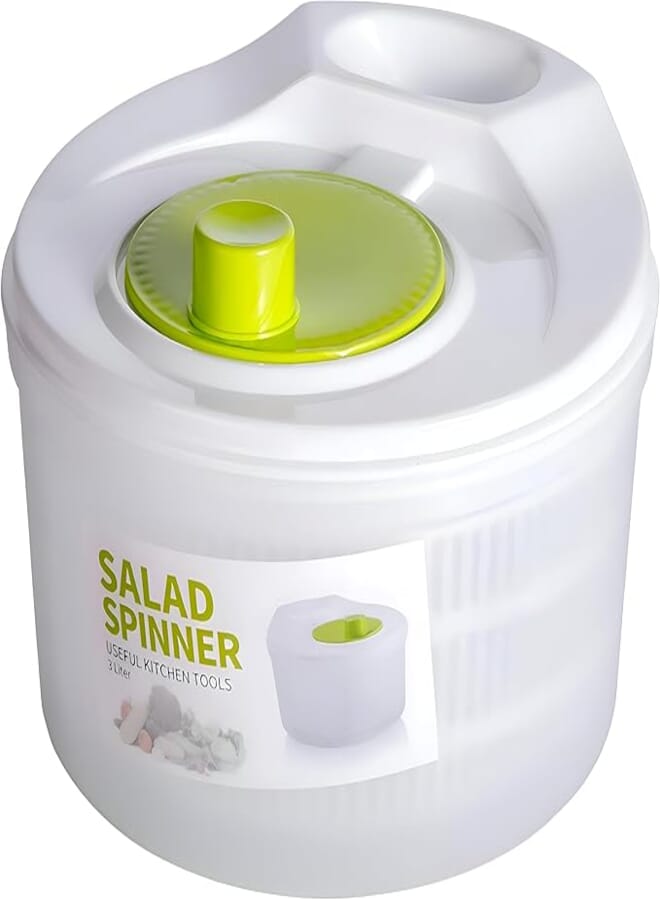 Easy Salad Spinner - Effortless Drying, Fruit and Vegetable Dryer, Food Safe Materials - Dishwasher Safe, One Hand Operation, Best Product Supplier Al-Israa (3)
