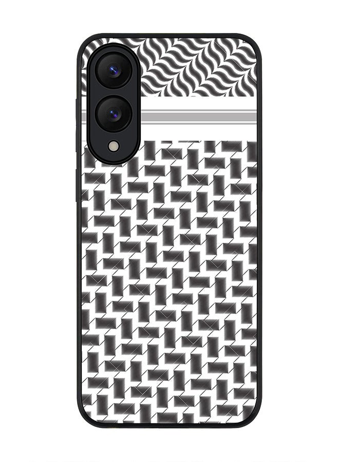 Stylizedd For Samsung Galaxy S25 Edge Case,Slim fit Camera Protection, Shockproof Thin Phone cover  - Shemag (Black)