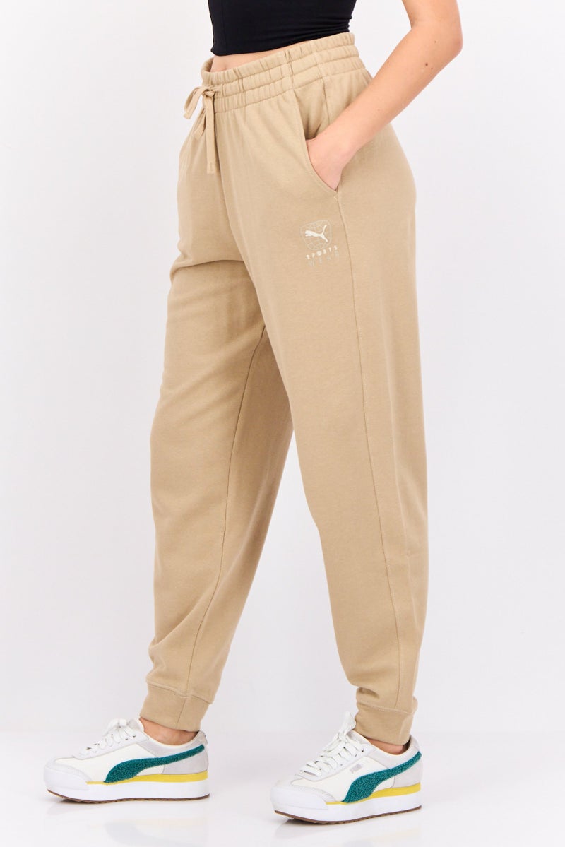 PUMA Women Comfort Fit Outdoor Sweatpants, Tan  - Image 2
