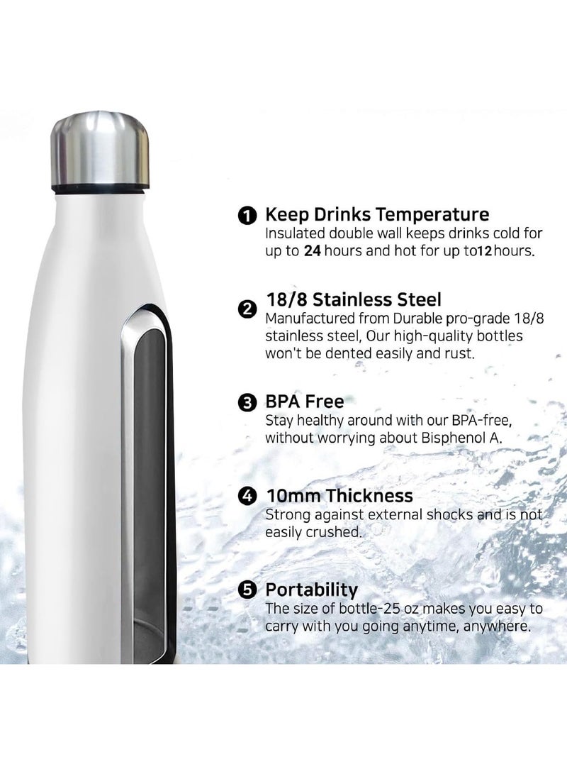 Sport Bottle Stainless Steel Double Wall Insulated Vacuum Flask for Hot & Cold Drinks - Leak-proof Design, Eco-friendly Choice - Ideal for Gym, Hiking, and Everyday Use  - Image 2