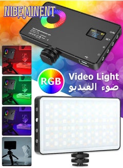 RGB Video Light - 360° Full Color - Built-in 4000 mAh Battery - 24 Lighting Effects - Photography Fill Light - Portable LED Camera Light