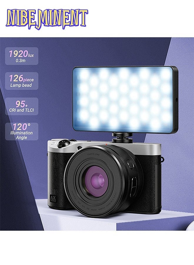 NIBEMINENT - RGB Video Light - 360° Full Color - Built-in 4000 mAh Battery - 24 Lighting Effects - Photography Fill Light - Portable LED Camera Light - Image 1