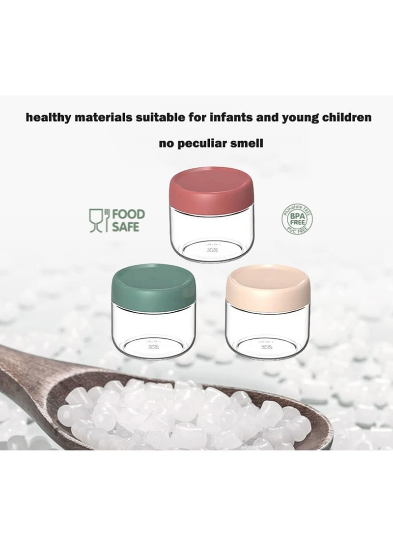 KASTWAVE Cosmetic Jars, Overnight Oats Jars Container with Screw Lid Airtight, Condiment Salad Dressing Chia Pudding Sauce Baby Food Kids Snacks Sugar Yogurt Storage Containers,Spice Canning Jars - Image 5