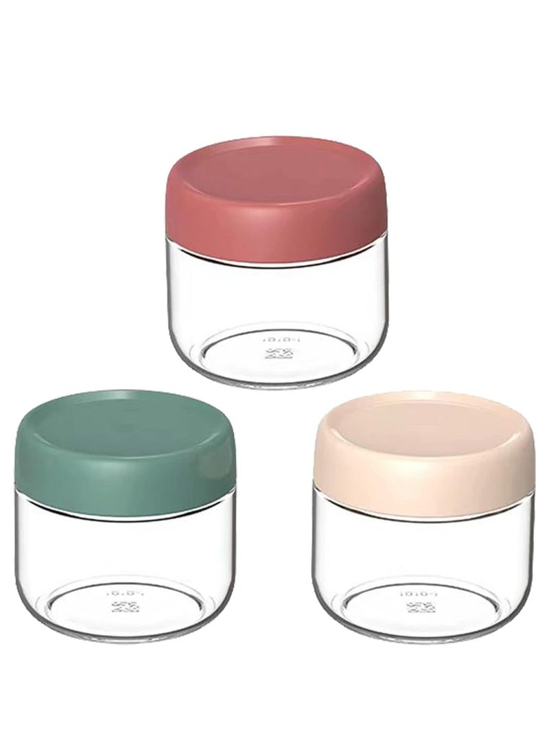 KASTWAVE Cosmetic Jars, Overnight Oats Jars Container with Screw Lid Airtight, Condiment Salad Dressing Chia Pudding Sauce Baby Food Kids Snacks Sugar Yogurt Storage Containers,Spice Canning Jars - Image 1
