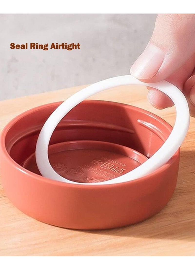 KASTWAVE Cosmetic Jars, Overnight Oats Jars Container with Screw Lid Airtight, Condiment Salad Dressing Chia Pudding Sauce Baby Food Kids Snacks Sugar Yogurt Storage Containers,Spice Canning Jars - Image 3