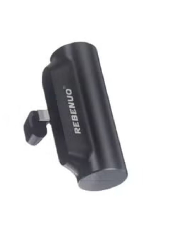 REBENUO بنك طاقة صغير 5000mAh شاحن محمول، بطارية خارجية USB Type-C فائقة الصغر مع شحن سريع، بنك طاقة بحجم الجيب خفيف الوزن للهواتف الذكية، الأجهزة اللوحية، السفر، الاستخدام الطارئ - إخراج عالي السرعة وشحن آمن - Image 3