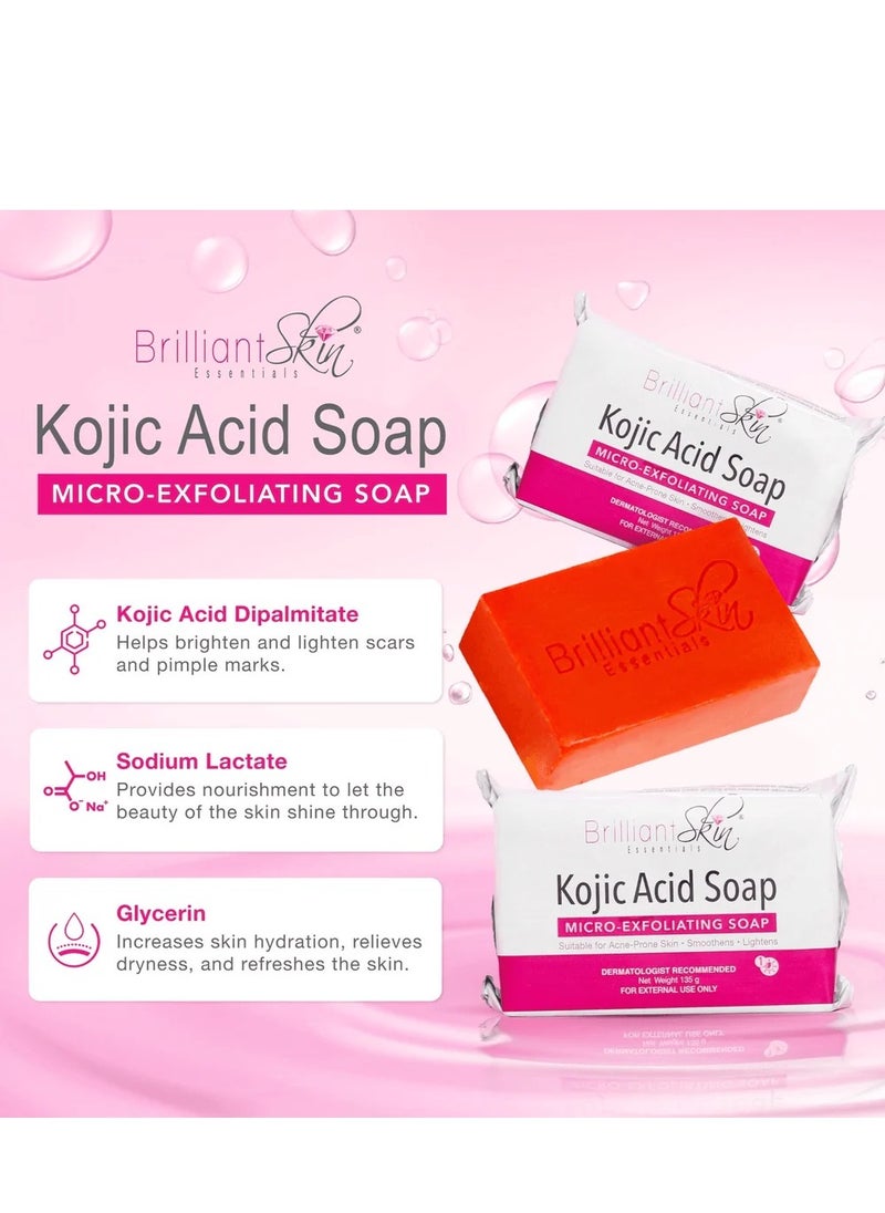 Brilliant Skin Brilliant Skin Philippines Kojic Soap Whitening and Exfoliating 135g  - Image 2