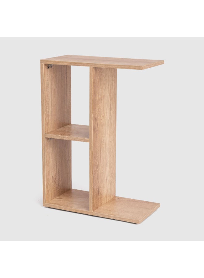 هوم تاون طاولة جانبية هومزتاون نوفو باللون البيج – متعددة الاستخدامات للطعام أو لتخزين الإكسسوارات، الأبعاد H70 × W50 × D25 سم - Image 2