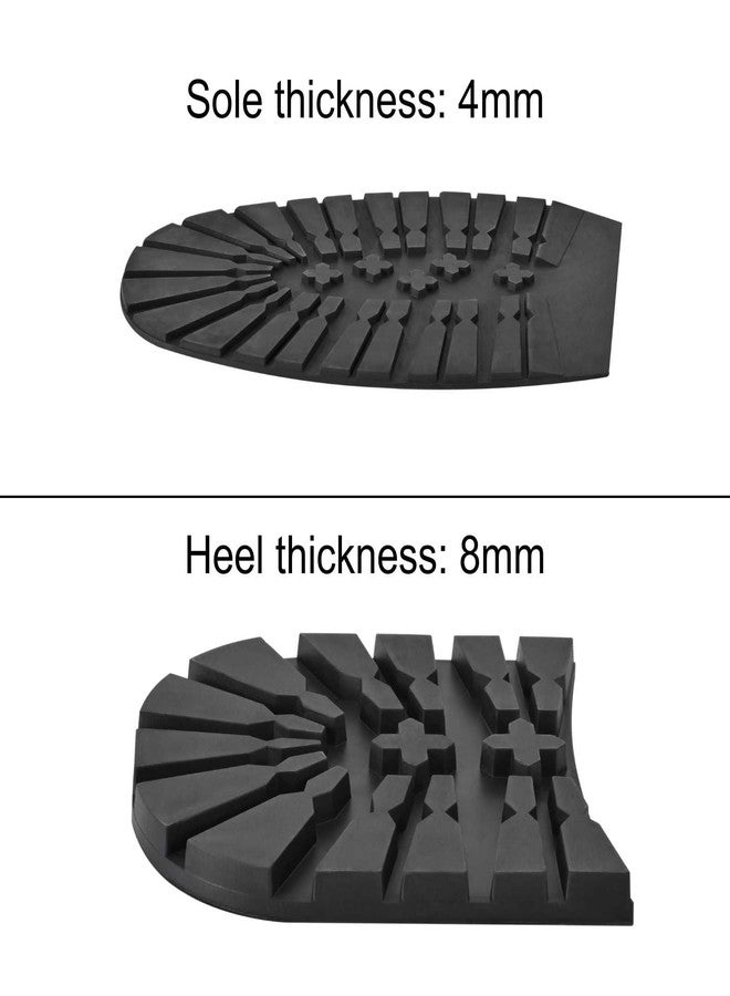 MIIDII Boot Sole & Heel Replacement – Rubber Soles for Bottom of Shoes, Half Soles & Heels for Shoe Repair, Anti-Slip Shoe Soles (Large – Cut to Fit Men’s Sizes) - Image 3