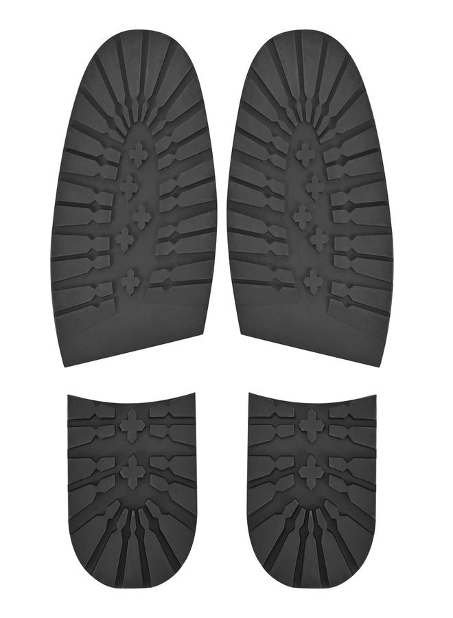 MIIDII Boot Sole & Heel Replacement – Rubber Soles for Bottom of Shoes, Half Soles & Heels for Shoe Repair, Anti-Slip Shoe Soles (Large – Cut to Fit Men’s Sizes) - Image 1