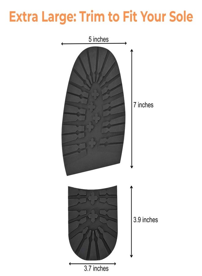 MIIDII Boot Sole & Heel Replacement – Rubber Soles for Bottom of Shoes, Half Soles & Heels for Shoe Repair, Anti-Slip Shoe Soles (Large – Cut to Fit Men’s Sizes) - Image 4