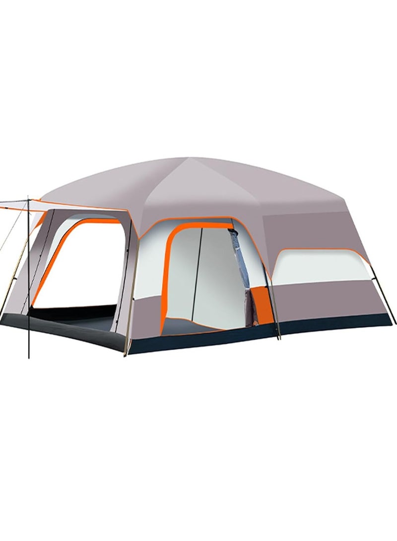 DubaiGallery خيمة عائلية للتخييم - ملجأ خارجي مقاوم للماء لجميع الفصول مع حقيبة حمل، قماش أكسفورد متين، إغلاق بسحاب، مثالي للاحتفالات بعيد الفصح، عيد الحب و عيد الأم - Image 2